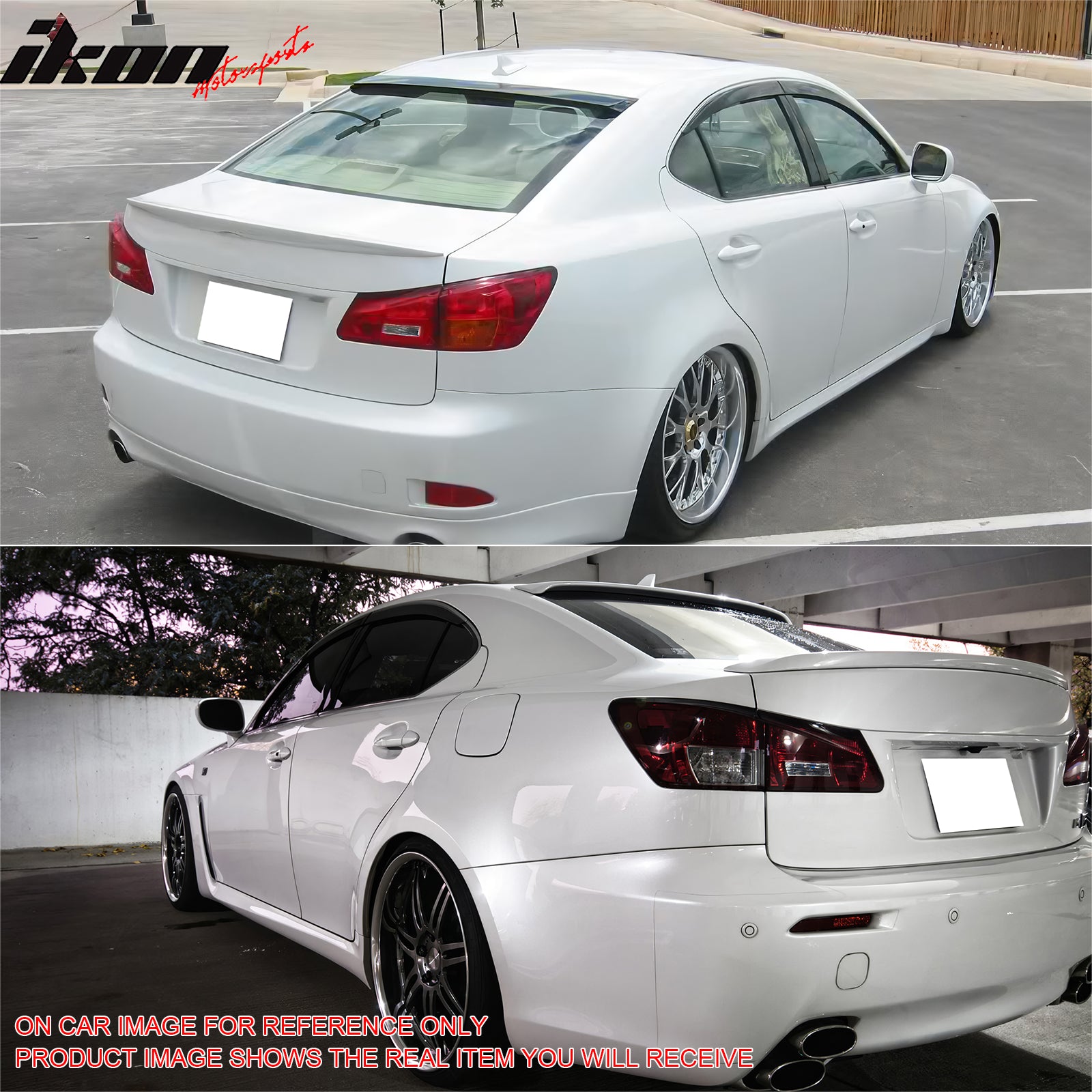 Fits 06-13 IS250 IS350 IS F 4Dr OE Style Roof Spoiler #8U0 Black Sapphire Pearl