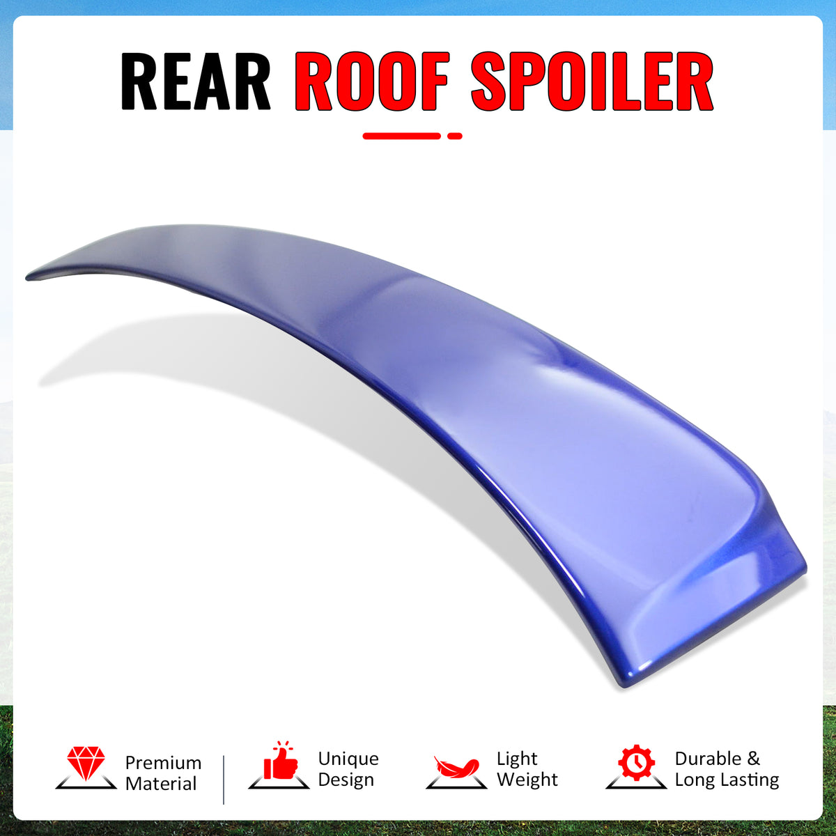 Fits 06-13 Lexus IS250 IS350 IS F Sedan OE Style Roof Spoiler Painted #8U1 Blue