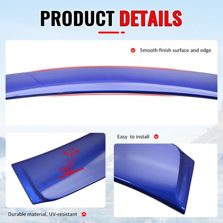 Fits 06-13 Lexus IS250 IS350 IS F Sedan OE Style Roof Spoiler Painted #8U1 Blue