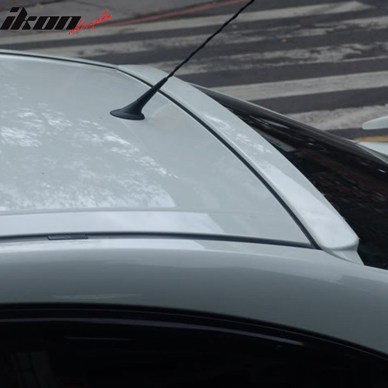 Roof Spoiler Compatible With 2003-2009 Mazda 3 R Style, Unpainted ABS - Other Color Available Rear Trunk Tail Spoiler Wing by IKON MOTORSPORTS, 2004 2005 2006 2007 2008