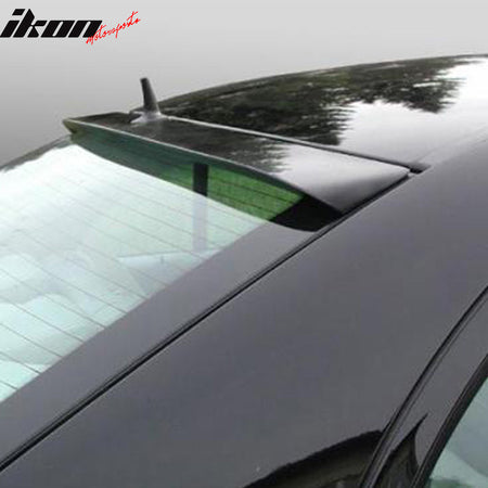 Roof Spoiler Compatible With 2003-2005 Mercedes-Benz W211 E-Class, 4Dr 4-Door Sedan L Style Rear Roof Spoiler ABS Unpainted by IKON MOTORSPORTS, 2004