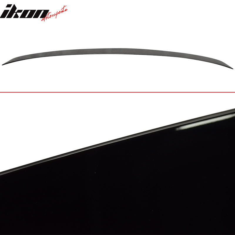Fits 07-13 W221 Sedan AMG Trunk Spoiler & L Type Roof Wing Painted #040 Black