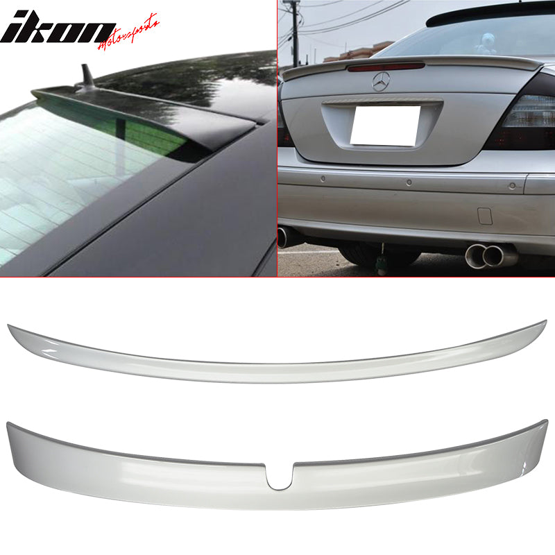 Fits 03-05 W211 Trunk Spoiler & Roof Wing #775 Iridium Silver Metallic