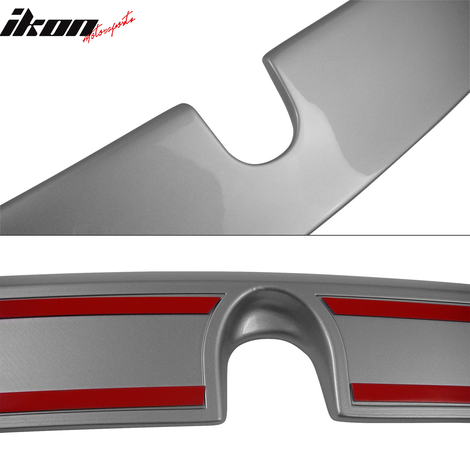 Fits 03-05 Benz W211 E-Class Sedan 4Dr RL Style Roof Spoiler Painted #744 Silver