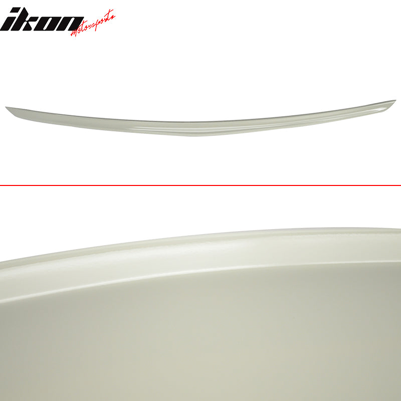 Fits 10-16 W212 Sedan AMG Trunk Spoiler & OE Roof Wing Painted #650 Cirrus White