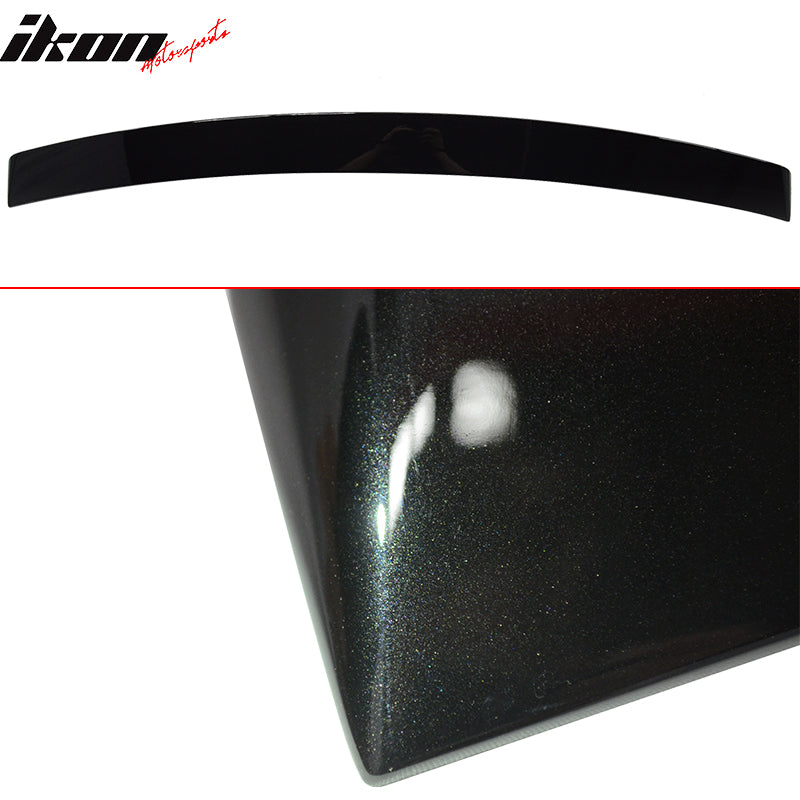 Fits 10-16 Benz W212 Sedan Trunk Spoiler + Roof Wing Painted #197 Obsidian Black