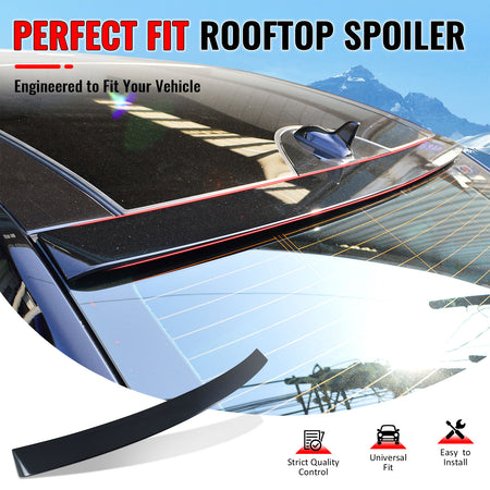 Fit 2010-2016 Benz W212 E-Class Sedan Rear Window Roof Spoiler Painted #792