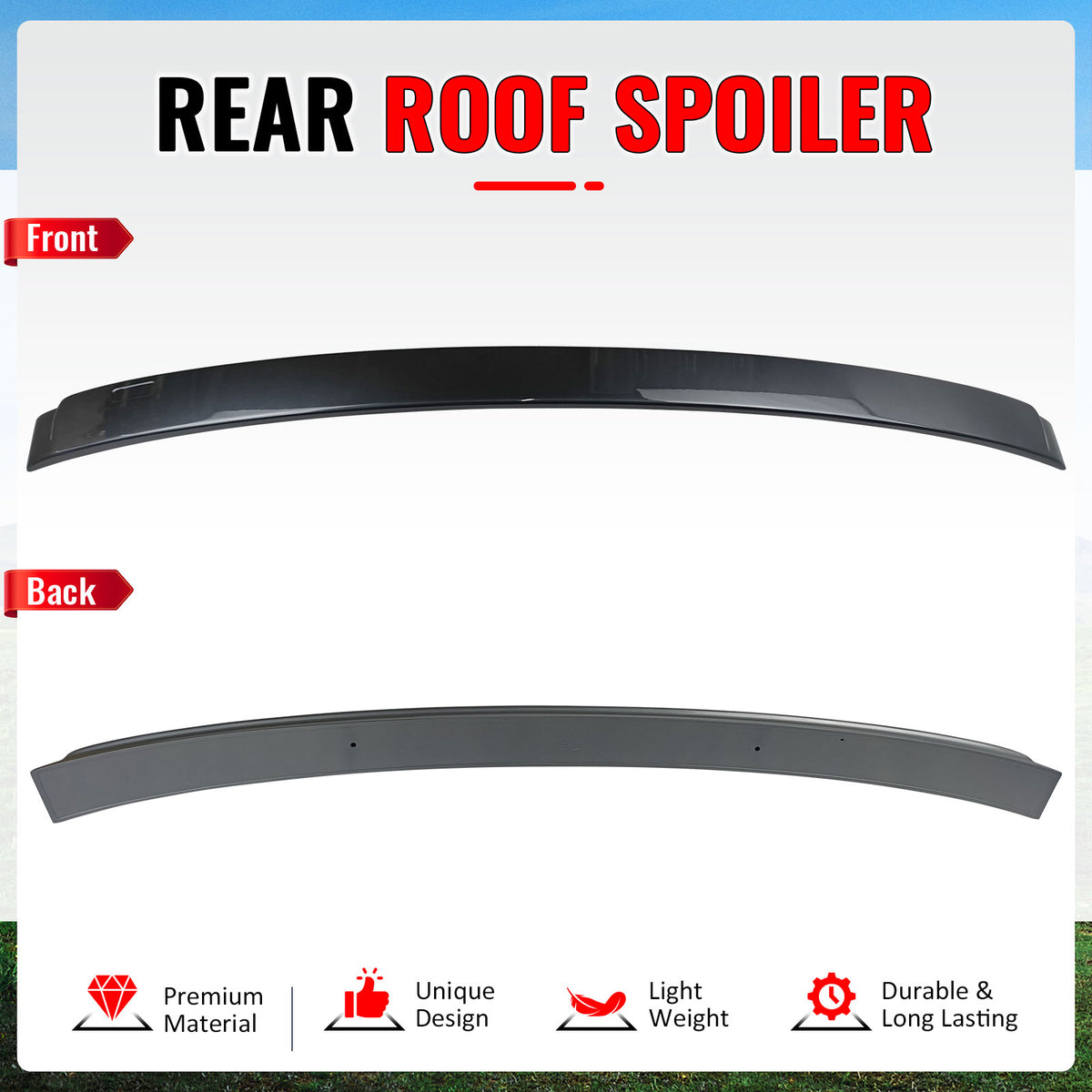 Fits 11-16 F10 Sedan AC Painted Roof Spoiler #A52 Space Gray Metallic