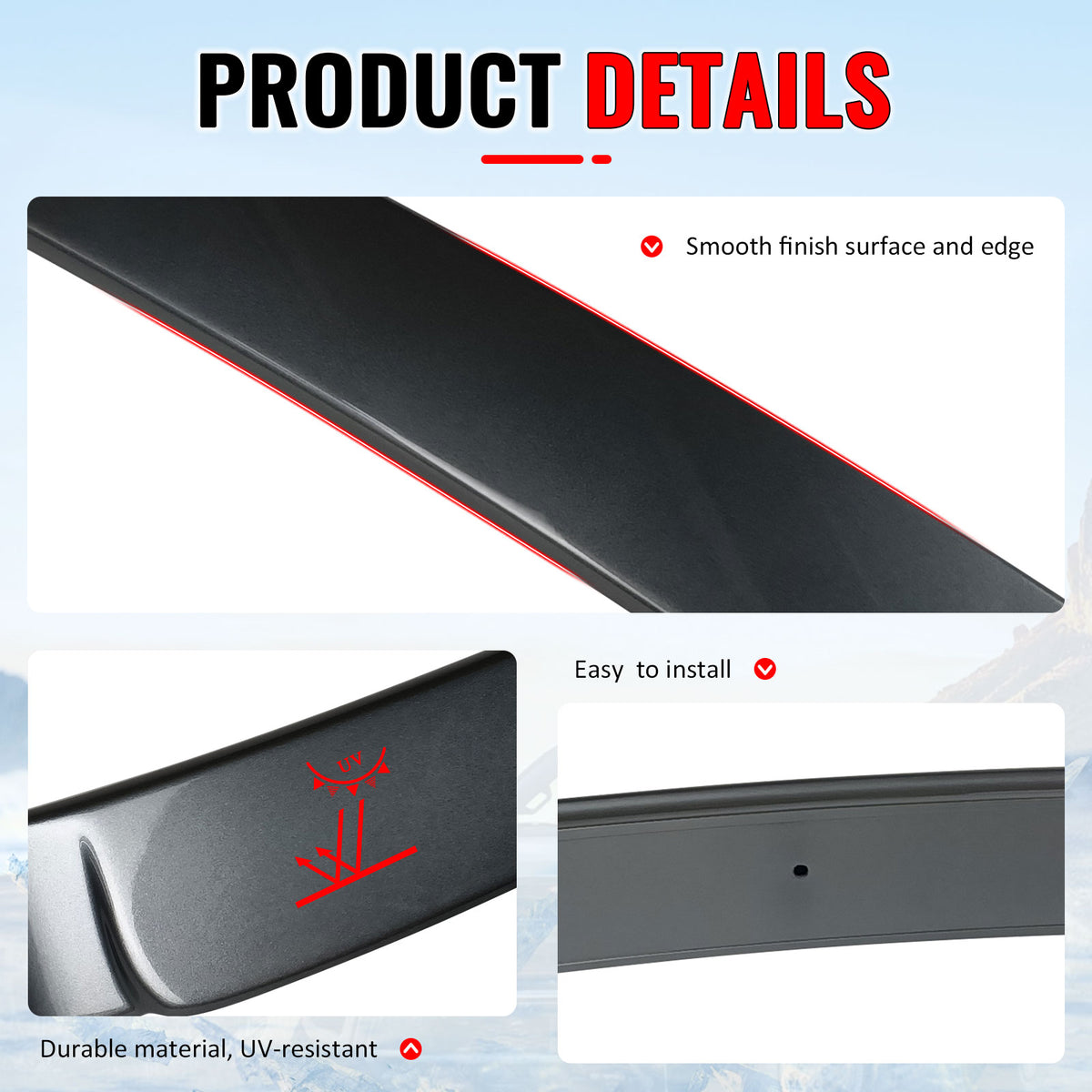 Fits 11-16 F10 Sedan AC Painted Roof Spoiler #A52 Space Gray Metallic
