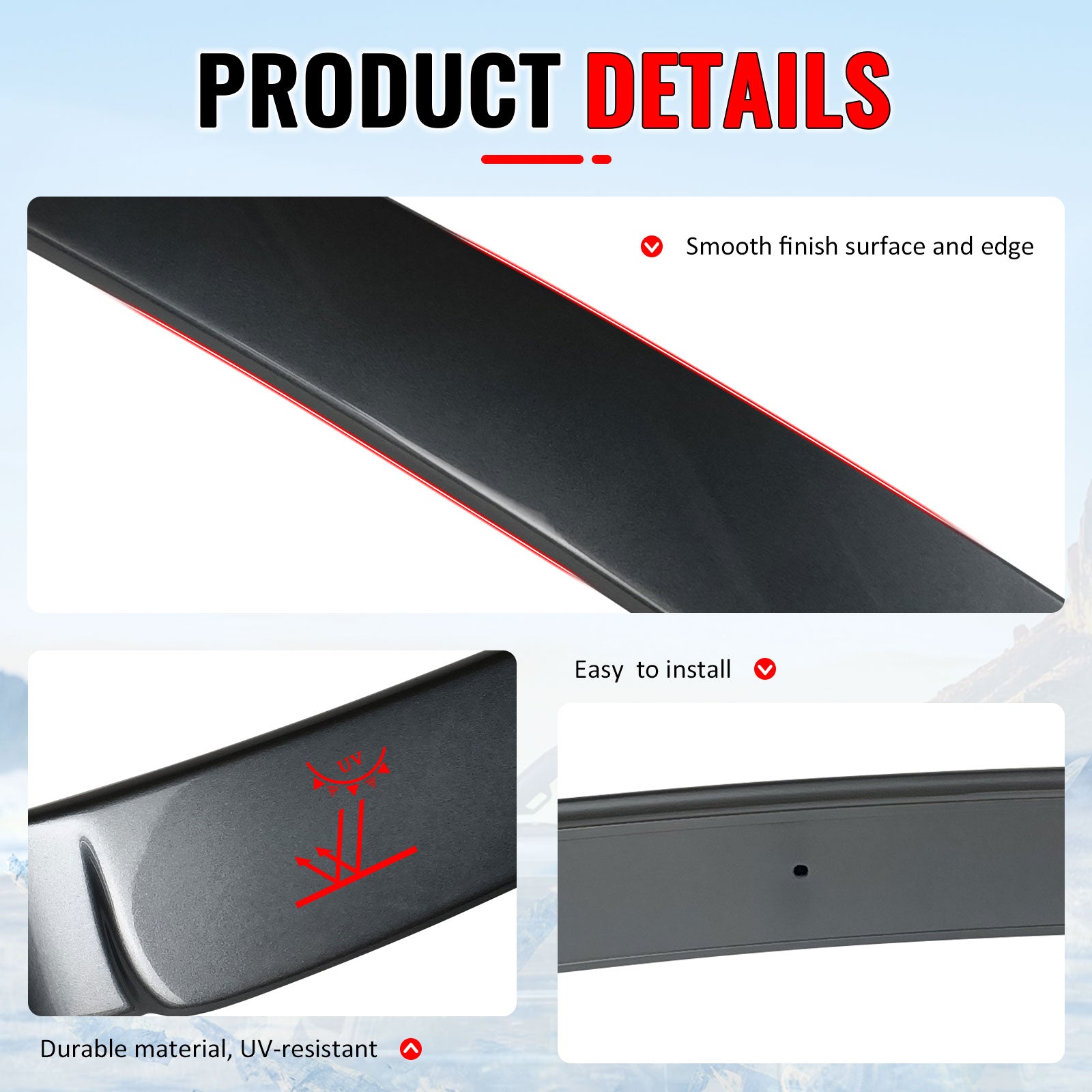 Fits 11-16 F10 Sedan AC Painted Roof Spoiler #A52 Space Gray Metallic
