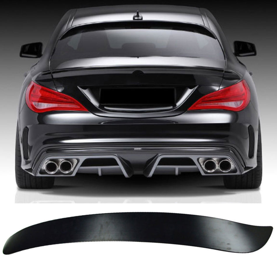 Compatible With 2013-2016 Benz W117 4DR 4Door Factory Style ABS Rear Roof Spoiler