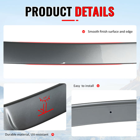 Fits 11-16 F10 Sedan AC Painted Roof Spoiler #A83 Glacier Silver II Metallic