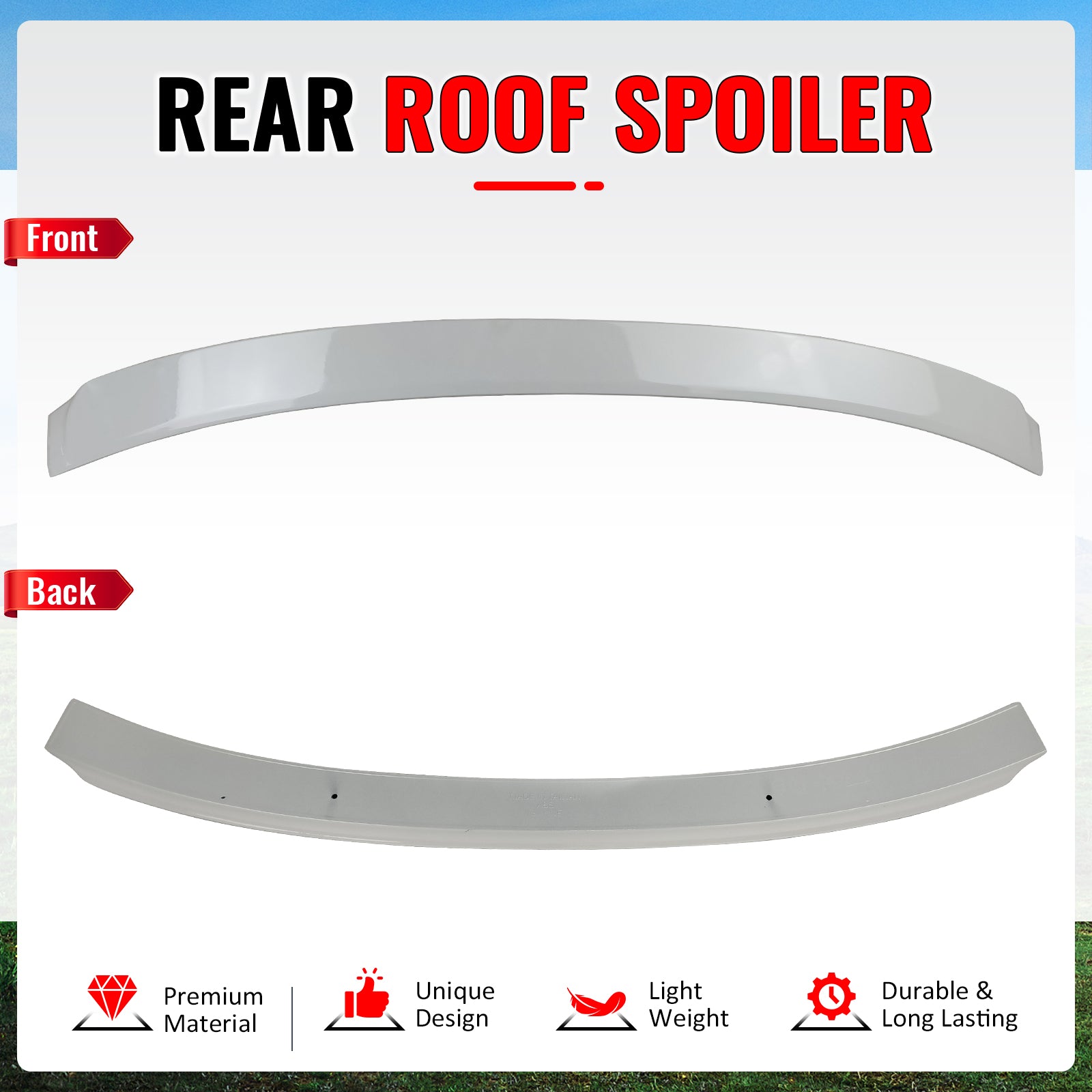 Fits 14-20 Lexus IS250 IS300 F Sport IKON Style Roof Spoiler Painted #083 White