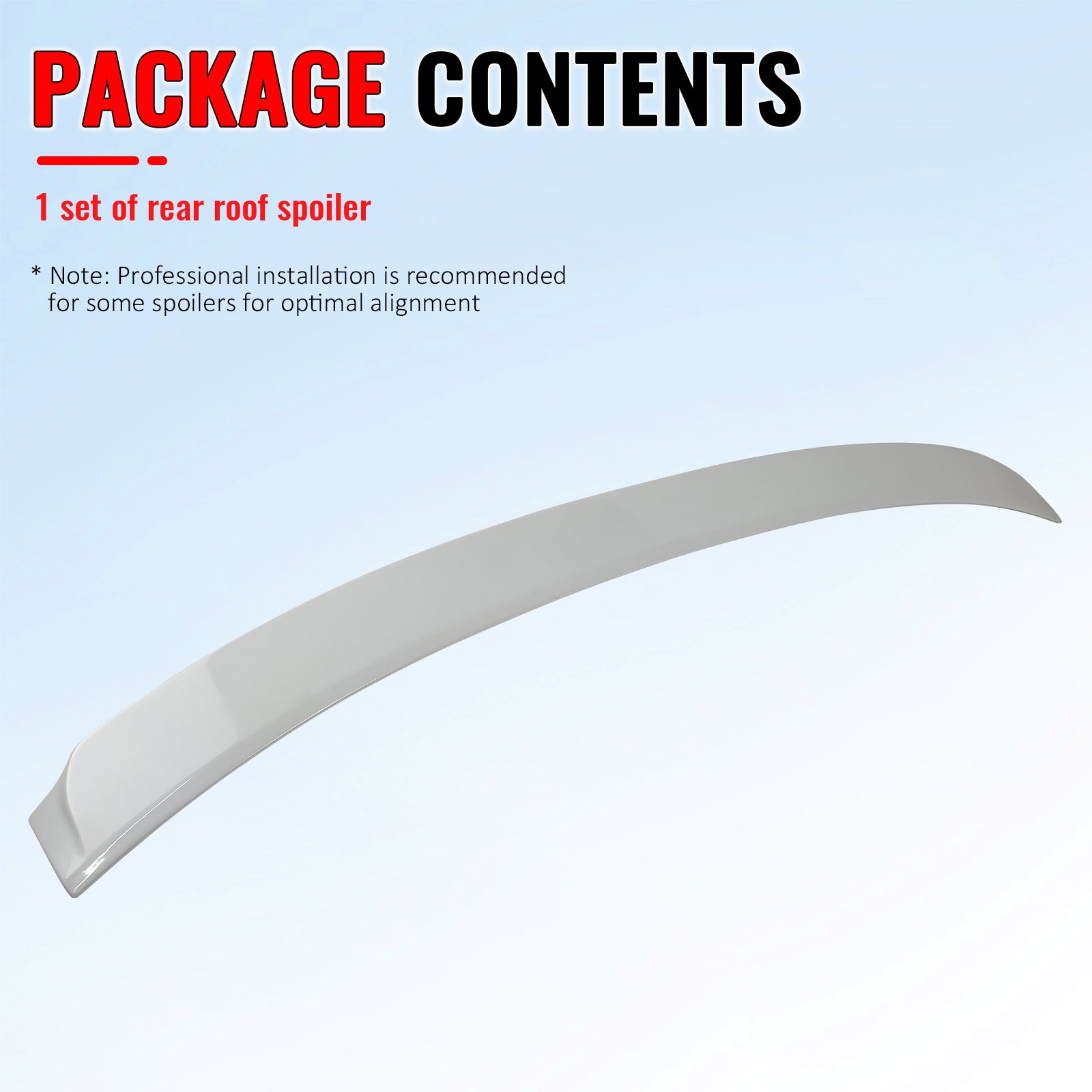 Fits 14-20 Lexus IS250 IS300 F Sport IKON Style Roof Spoiler Painted #083 White