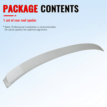 Fits 14-20 Lexus IS250 IS300 F Sport IKON Style Roof Spoiler Painted #083 White