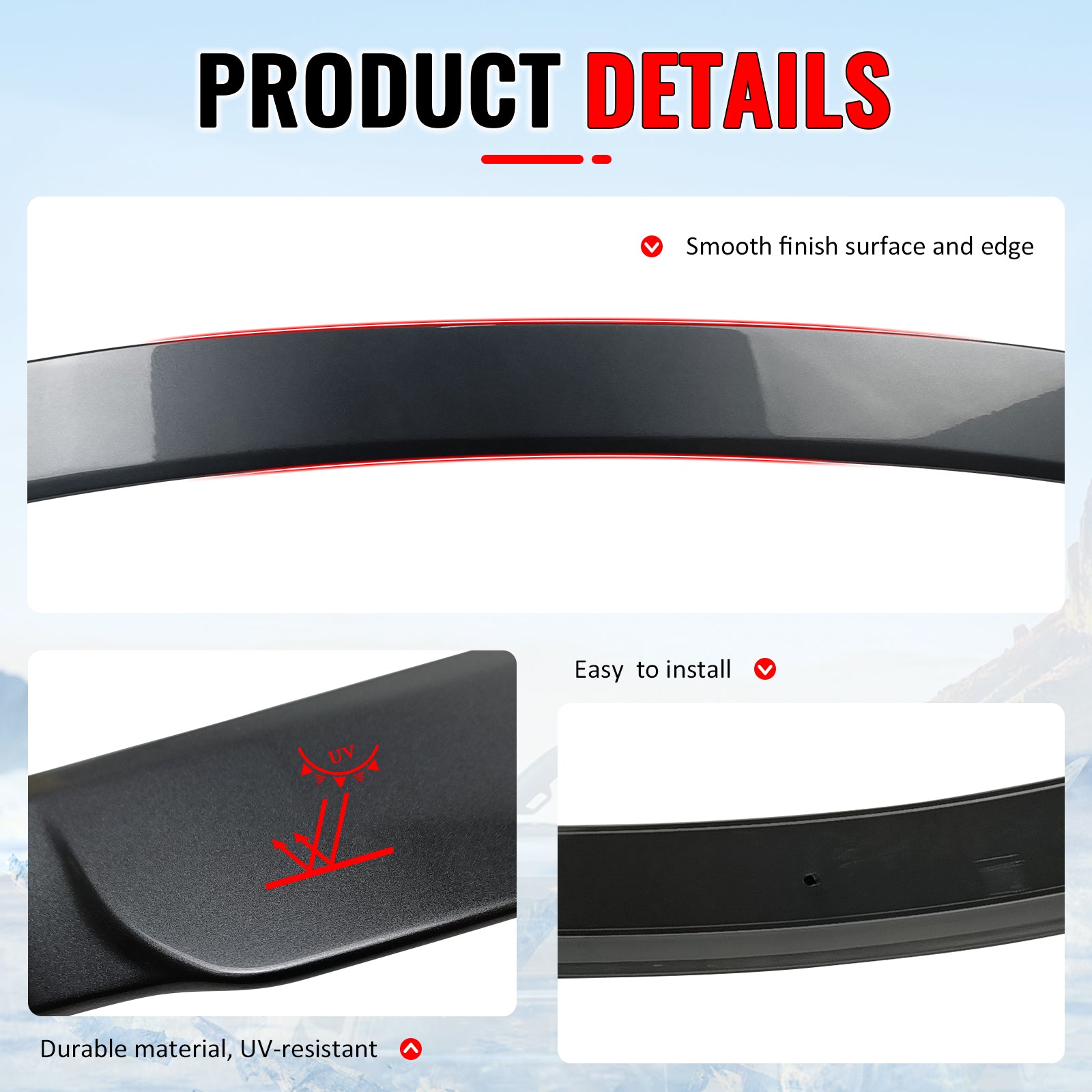 Fits 14-20 Lexus IS250 Sedan IKON Style Roof Spoiler ABS #1H9 Mercury Gray Mica