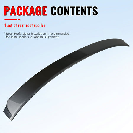 Fits 14-20 Lexus IS250 Sedan IKON Style Roof Spoiler ABS #1H9 Mercury Gray Mica