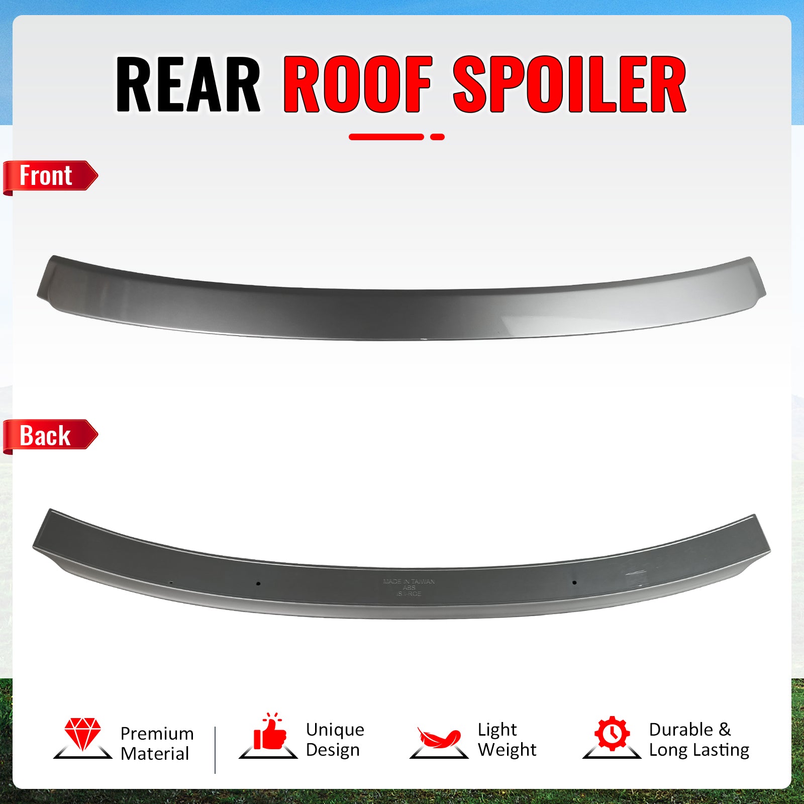 Fits 14-20 Lexus IS250 IS300 F Sport IKON Style Roof Spoiler Painted #1J4 Silver