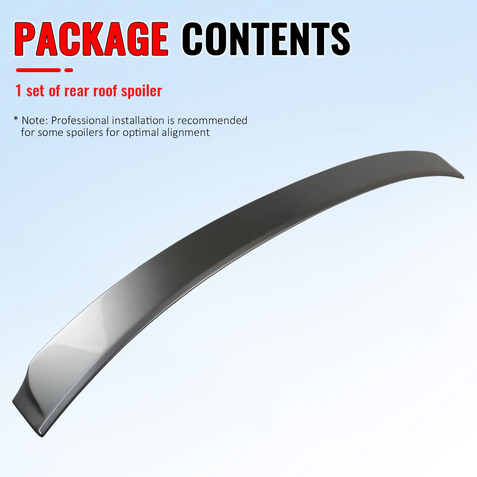 Fits 14-20 Lexus IS250 IS300 F Sport IKON Style Roof Spoiler Painted #1J4 Silver