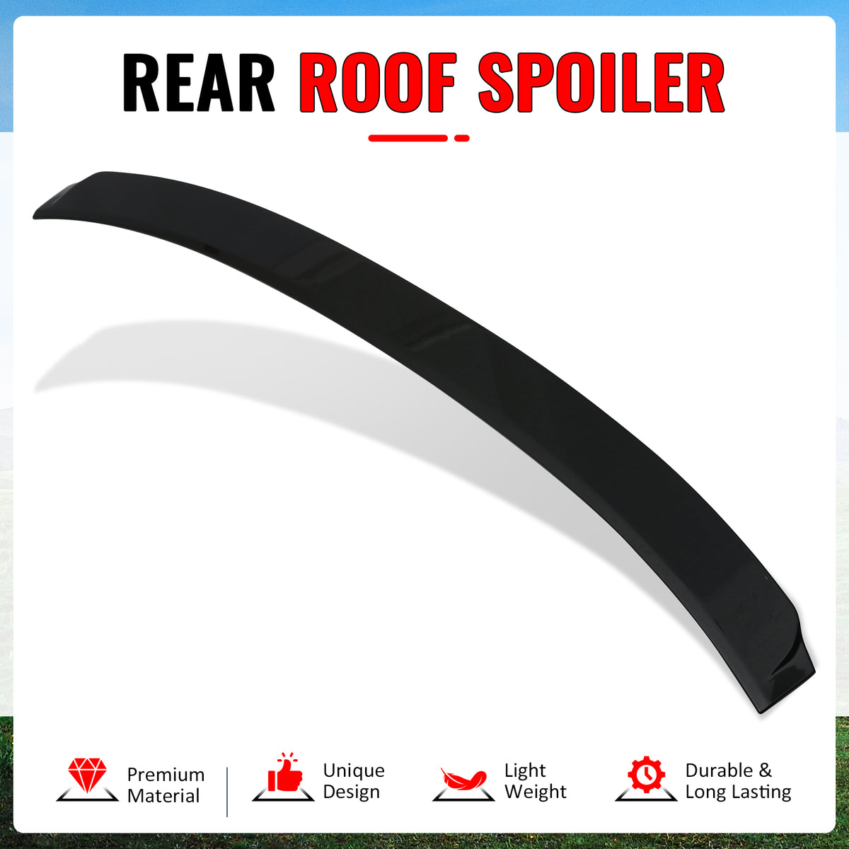 Fits 14-20 Lexus IS250 Sedan IKON Style Roof Spoiler ABS Painted #212 Obsidian
