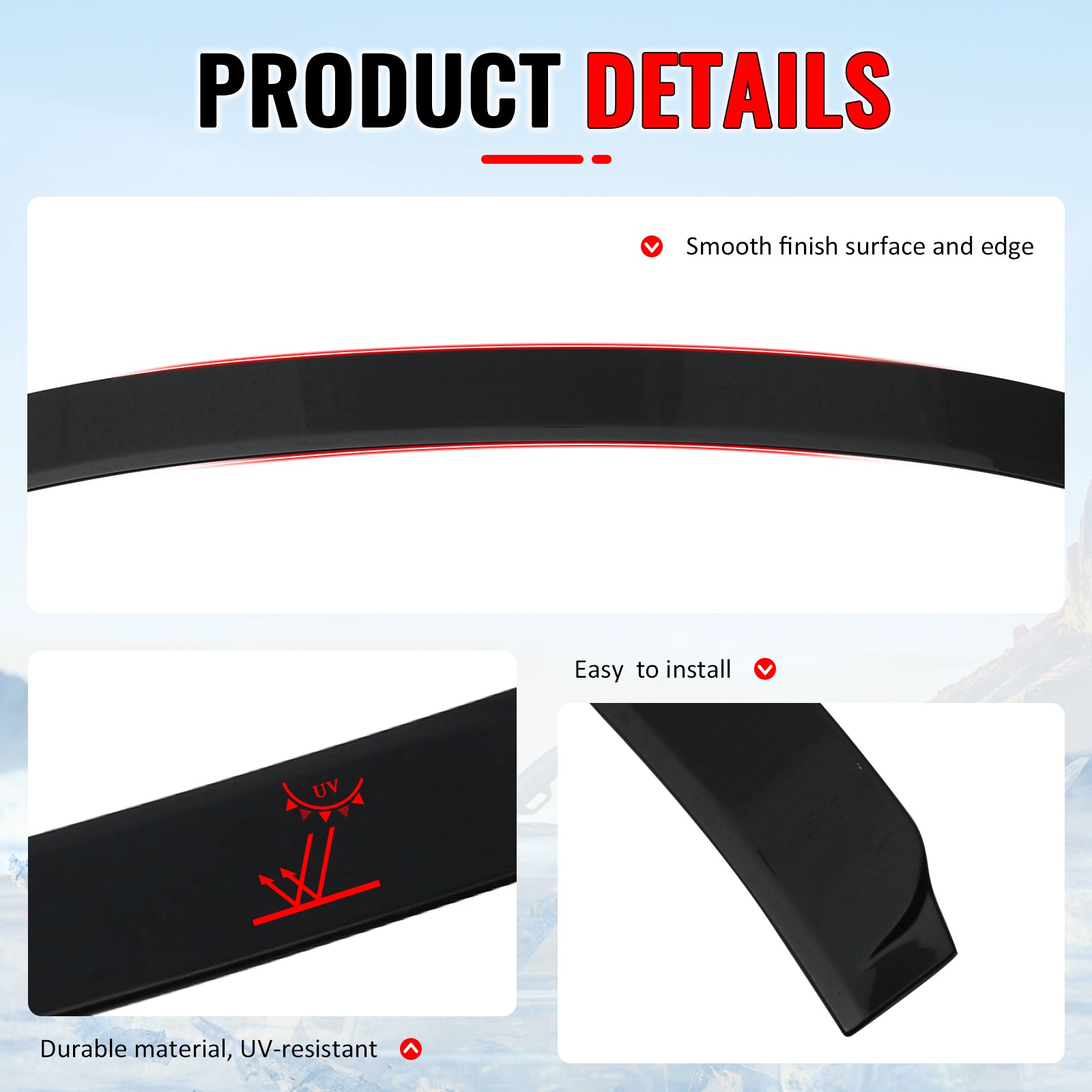 Fits 14-20 Lexus IS250 Sedan IKON Style Roof Spoiler ABS Painted #212 Obsidian