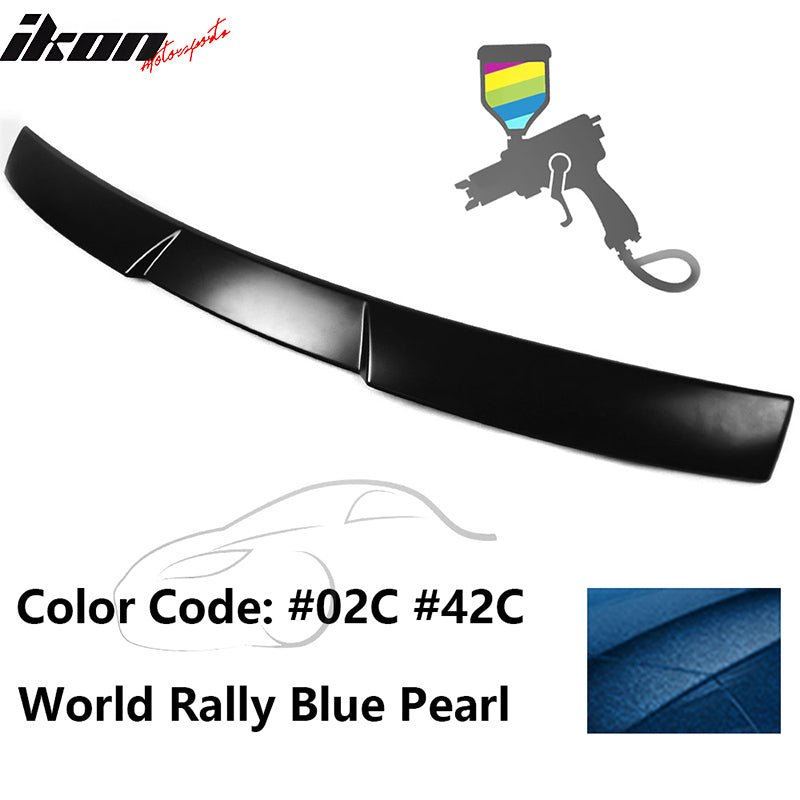 2015-2021 Subaru WRX V Style World Rally Blue Pearl Roof Spoiler ABS