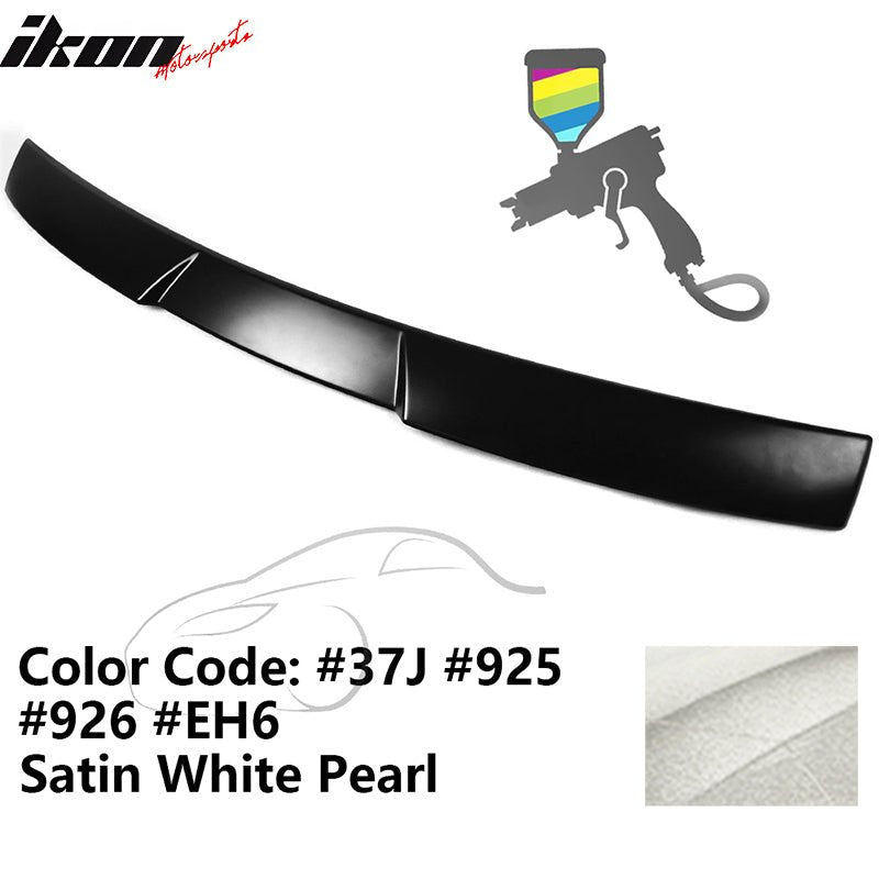 2015-2021 Subaru WRX V Style Satin White Pearl Rear Roof Spoiler ABS