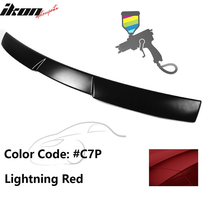 2015-2021 Subaru WRX V Style Lightning Red Rear Roof Spoiler ABS