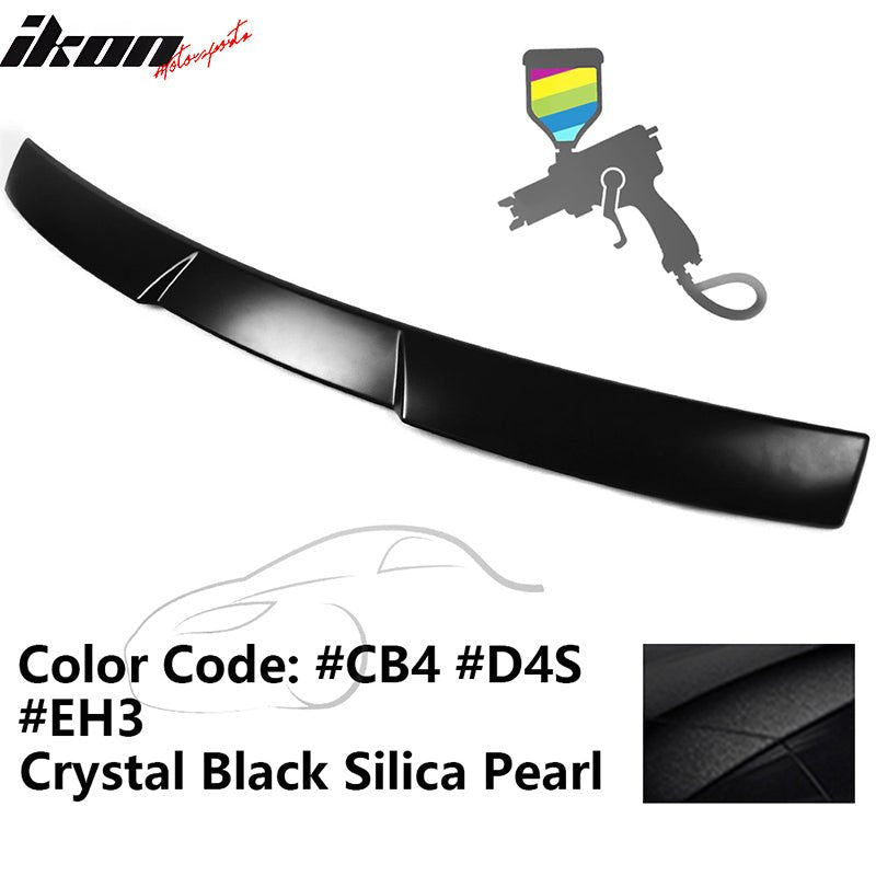 2015-2021 Subaru WRX V Style Crystal Black Silica Roof Spoiler ABS