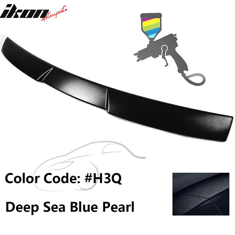 2015-2021 Subaru WRX V Style Deep Sea Blue Pearl Rear Roof Spoiler ABS
