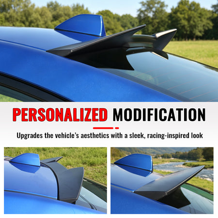Fits 15-21 Subaru WRX & STI V2 Style Rear Roof Spoiler Wing Painted #G1U Silver