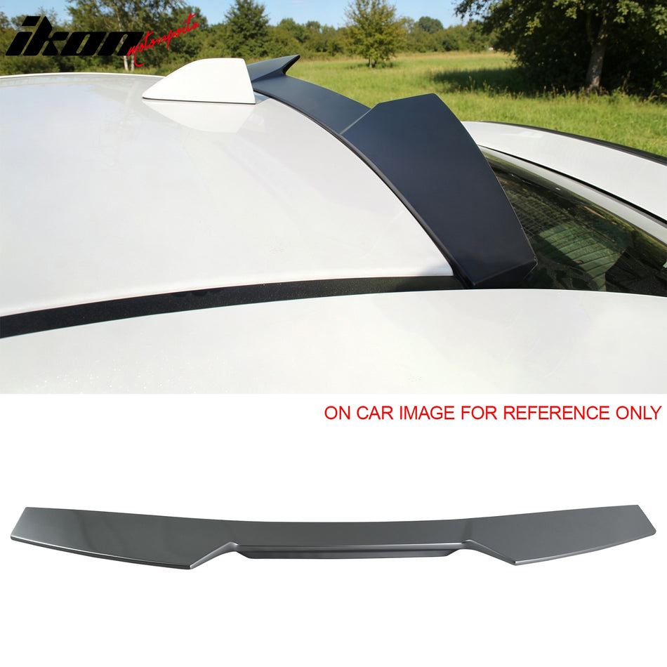 2015-2021 Subaru WRX & WRX STI Rear Top Roof Window Spoiler Wing V2 Style ABS Plastic Painted #G1U E1U GE2 Ice Silver Metallic