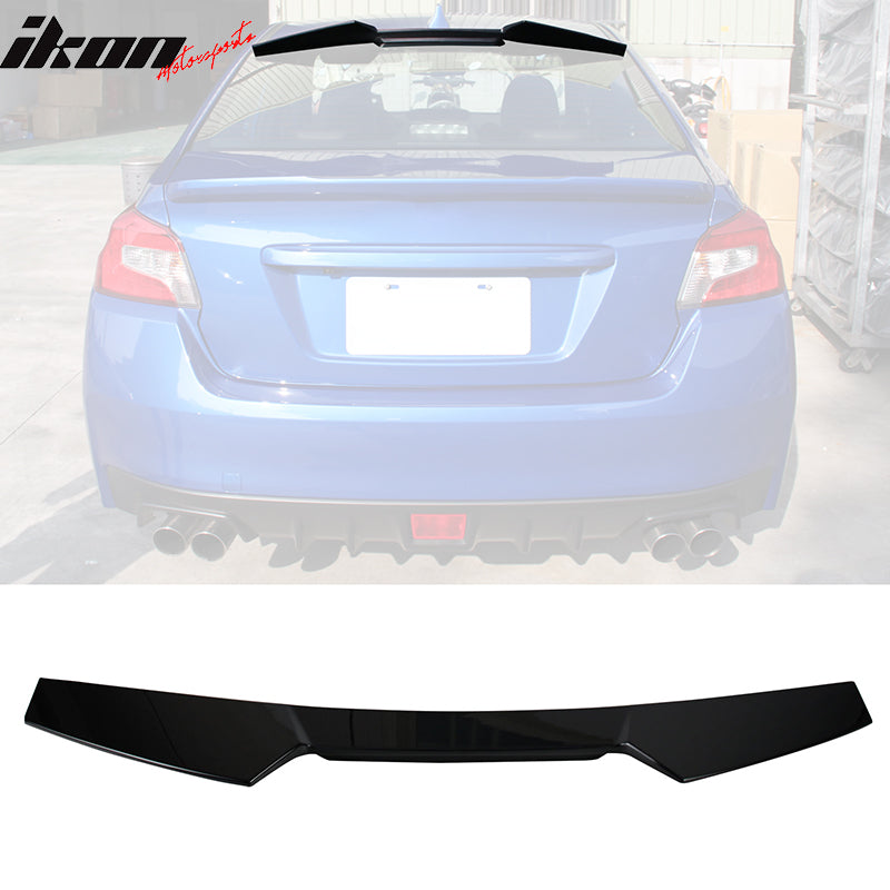 2015-2021 Subaru WRX STI V2 Rear Roof Spoiler #D4S Black Window Visor