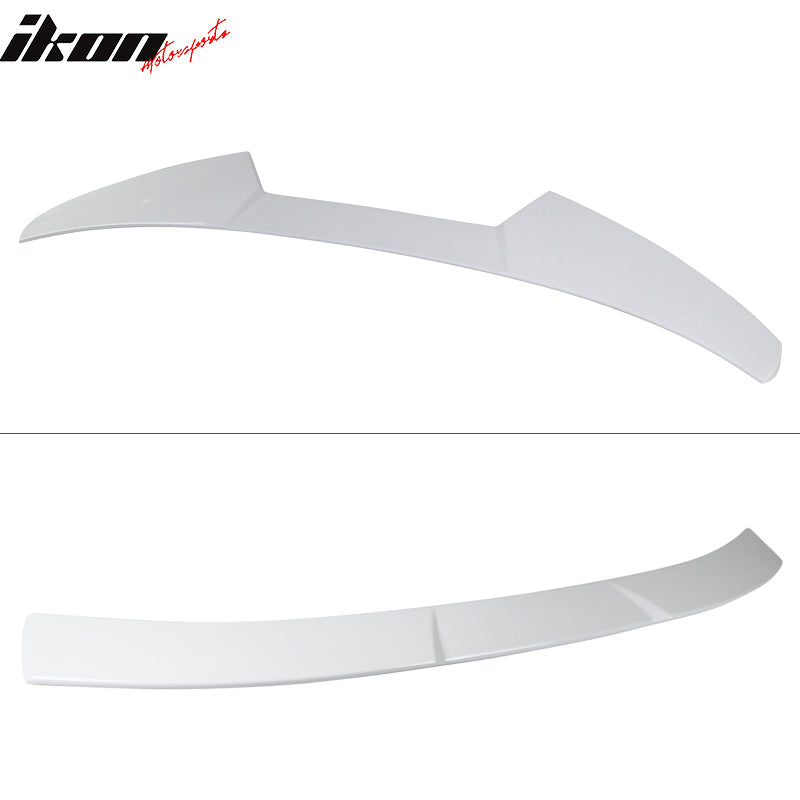 Fits 16-21 Honda Civic 10th Gen Sedan V Style Roof Spoiler Painted #NH788P White