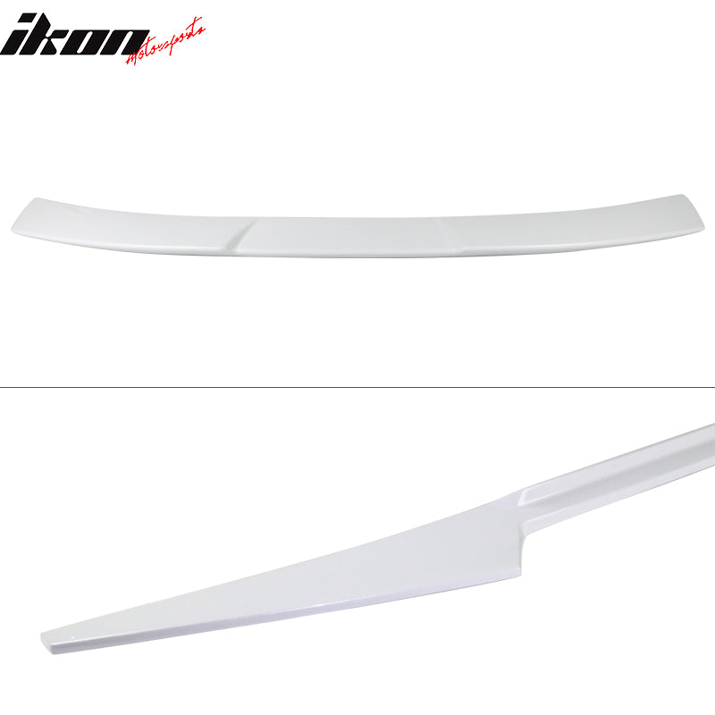 Fits 16-21 Honda Civic 10th Gen Sedan V Style Roof Spoiler Painted #NH788P White