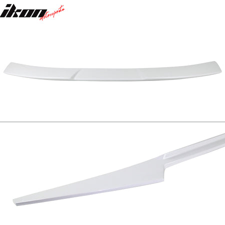 Fits 16-21 Honda Civic 10th Gen Sedan V Style Roof Spoiler Painted #NH788P White