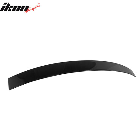 IKON MOTORSPORTS, Rear Window Roof Spoiler Compatible with 2015-2021 Benz C205 C-Class Coupe 2-Door, OE Style Painted #040 Black/Deep Black/Tiefschwarz ABS Top Roofline Windshield Visor Spoiler Wing