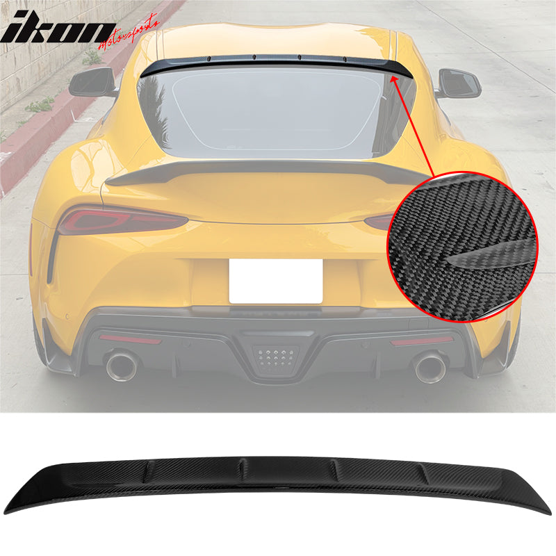 2020-2023 Toyota GR Supra Roof Spoiler Carbon Fiber Rear Window Visor