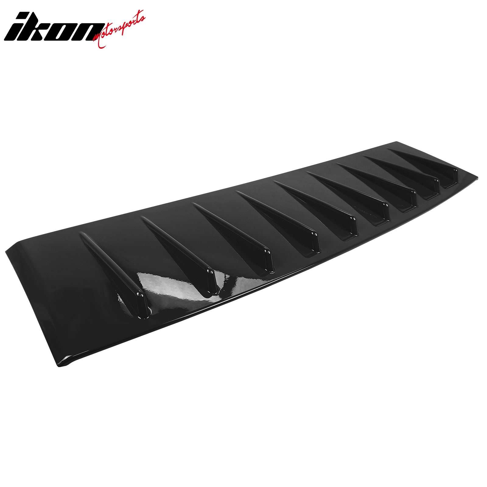 IKON MOTORSPORTS, Rear Window Roof Spoiler Compatible with 2006-2011 Honda Civic 8th Gen Sedan 4-Door, Shark Fin Style Painted #NH547 Berlina Black ABS Top Roofline Windshield Visor Spoiler Wing