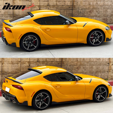 For 20-23 Toyota GR Supra V2 Painted #202 Black Rear Window Roof Spoiler Wing