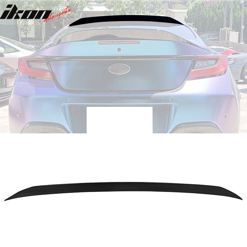 2022-2024 Subaru BRZ Toyota GR86 IKON Style Roof Spoiler Gloss Black