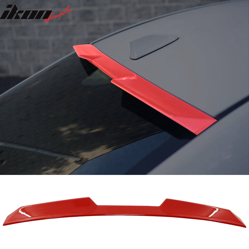 2022-2024 Subaru WRX V Style ABS Rear Roof Spoiler Painted #DCK Red