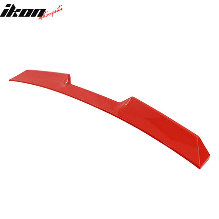 Fit 22-24 Subaru WRX 5th V Style Rear Roof Spoiler ABS Painted #DCK Ignition Red