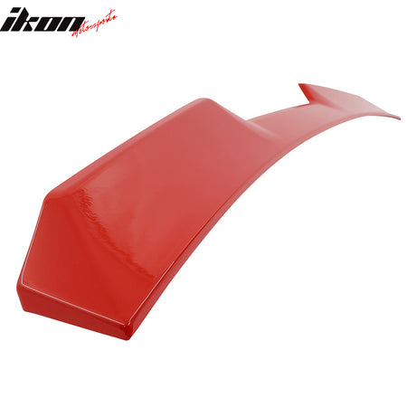 Fit 22-24 Subaru WRX 5th V Style Rear Roof Spoiler ABS Painted #DCK Ignition Red