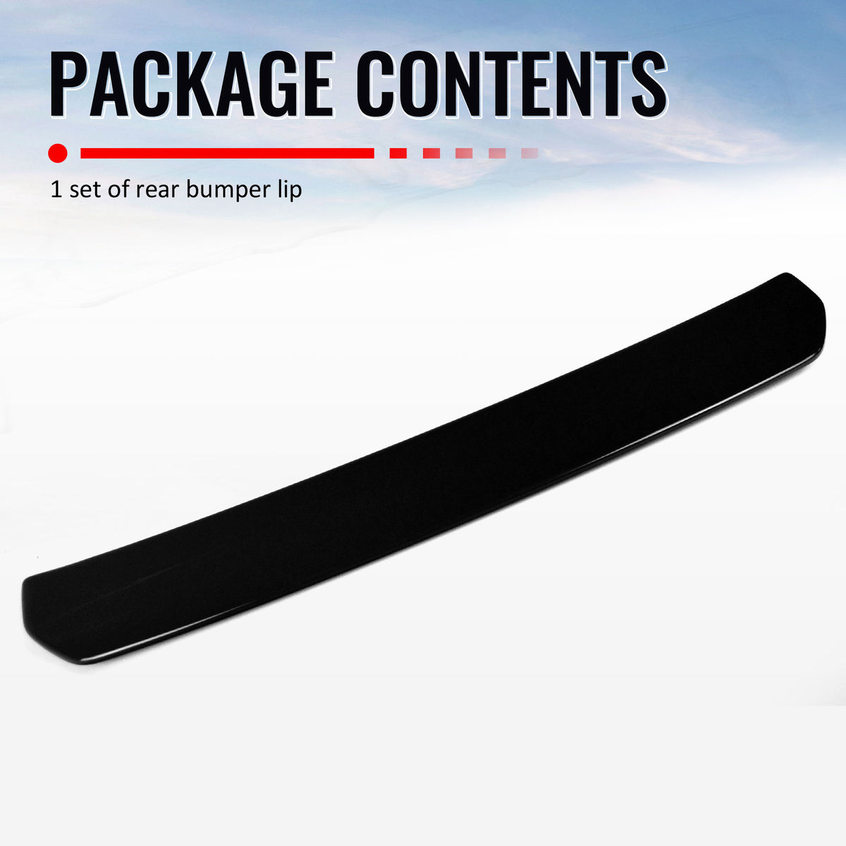 Fits 15-21 Subaru WRX STI Style Rear Bumper Lip Diffuser ABS Painted #D4S Black