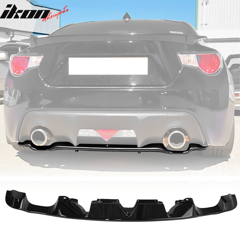 2013-2020 Scion FRS Toyota 86 BRZ OE Style Gloss Black Rear Diffuser