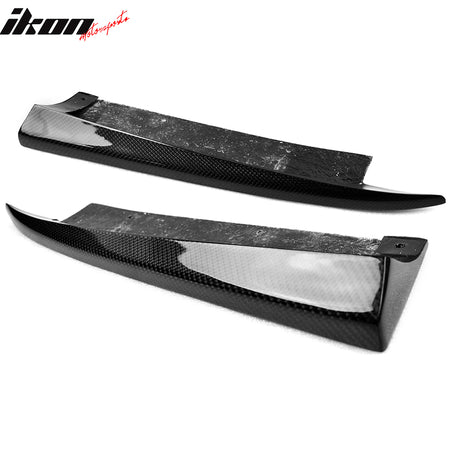 For 12-14 Benz W204 C-Class Rear Bumper Side Aprons OE Style Carbon Fiber Canard