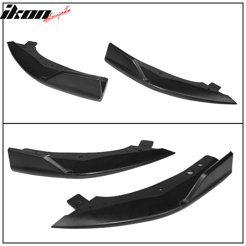 Fits 19-22 Toyota Corolla E210 Hatchback T Style Matte Black Rear Bumper Aprons