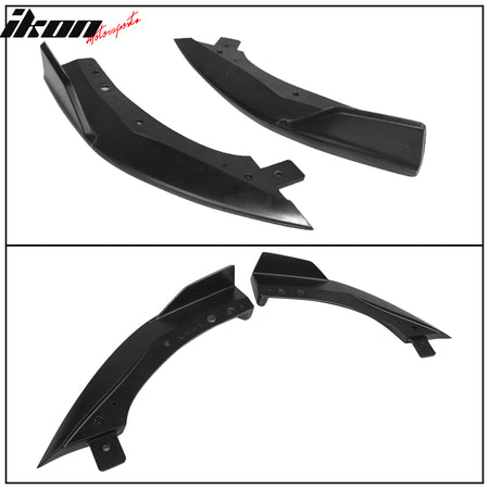 Fits 19-22 Toyota Corolla E210 Hatchback T Style Matte Black Rear Bumper Aprons