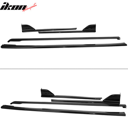 Fits 15-21 Subaru WRX & STI Style 2PCS Side Skirts Extension Rocker Panel PP